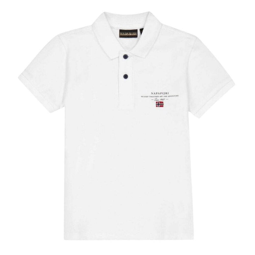 Napapijri Childrens/Kids Elbas 5 Logo Polo Shirt / White